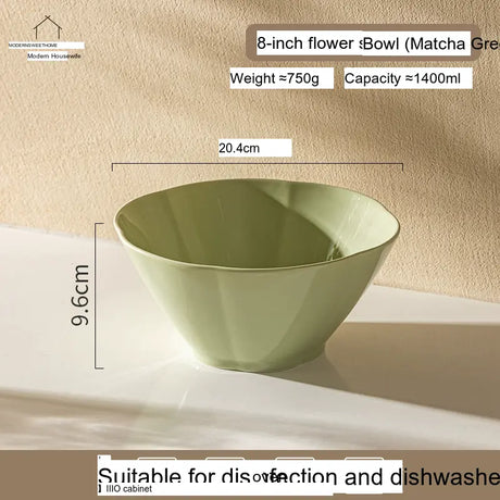 MH Isadora Elegant Ceramic Ramen Bowl Set. from MH