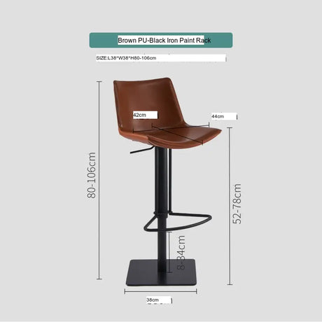 ABOUT WHITE Isadora Nordic Light Luxury High Stool from ABOUT WHITE