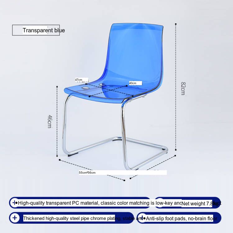 NIYE Isolde Sleek Transparent Dining Chair from NIYE