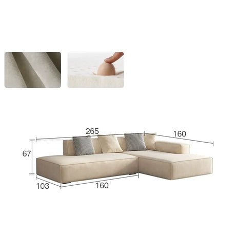 LATE AUTUMN Modern Scandinavian Minimalist Cream Sofa from LATE AUTUMN