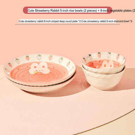 MOSE Cute Strawberry Tableware Set from MOSE