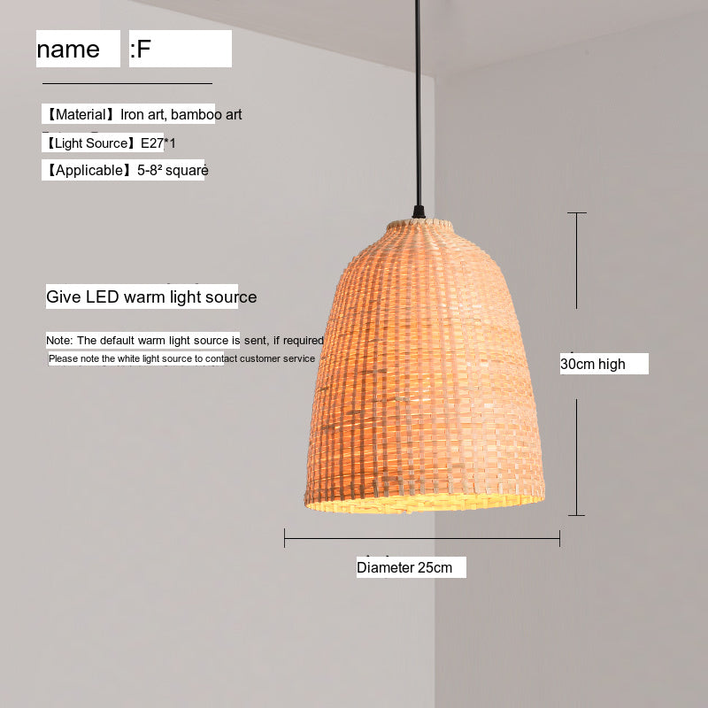 BOJI Haruki Elegant Bamboo Ceiling Lamp from BOJI