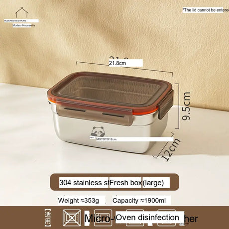 MH Carlotta Stainless Steel Sealing Bento Box from MH