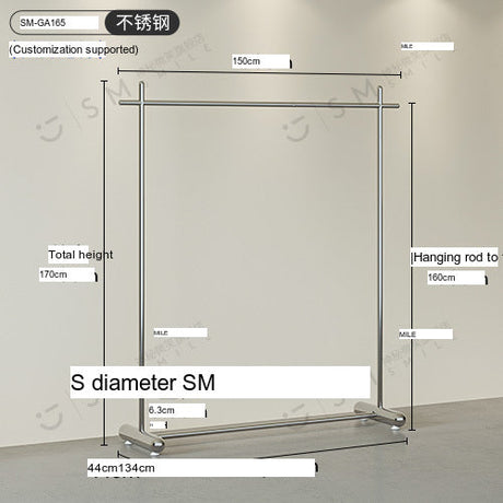 SM Henry Stainless Steel Clothing Hanger Stand from SM