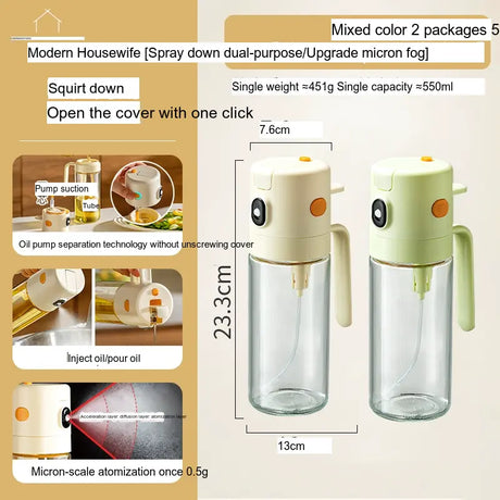 MH Amaya Versatile Airtight Seasoning Glass Injector Bottle from MH