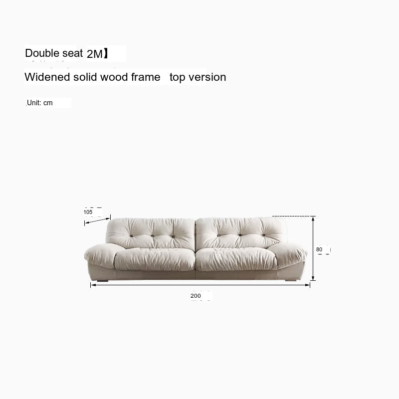 QUANMU Leandro Luxurious Cream Fabric Anti-Scratch Sofa from QUANMU
