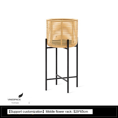 RATTAN SPACE Thibault Cozy Three-Piece Vine Chair Set from RATTAN SPACE