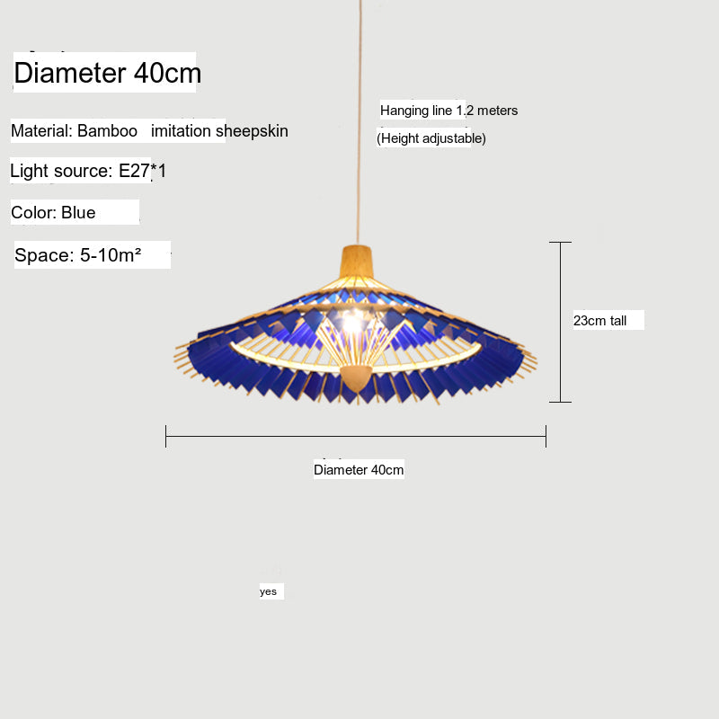 BOJI Yuzuki Elegant Woven Ceiling Lamp - Chinese Style Living Room Light. from BOJI