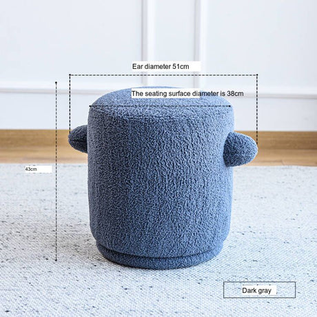 NIYE Santiago Chic Lamb Cashmere Dressing Stool from NIYE