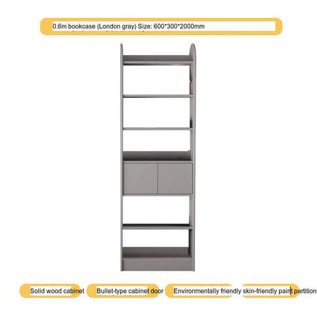 LINYUE Orion Solid Wood Customizable Wall Bookcase from LINYUE