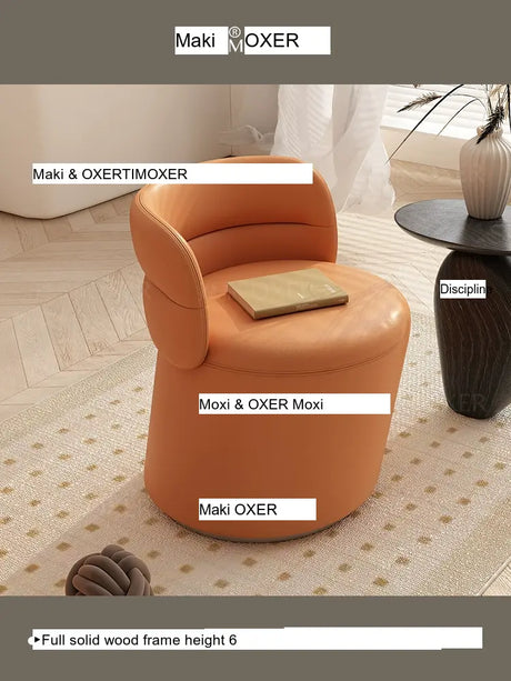 MOXER Marisol Sleek High-Quality Makeup Stool from MOXER