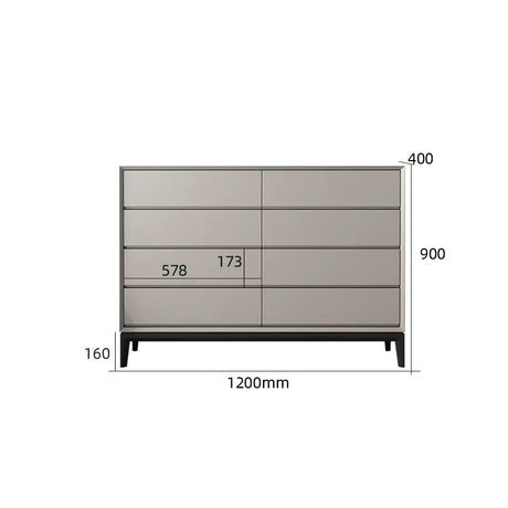 LINYUE Silas Italian Minimalist Eight-Drawer Storage Unit from LINYUE