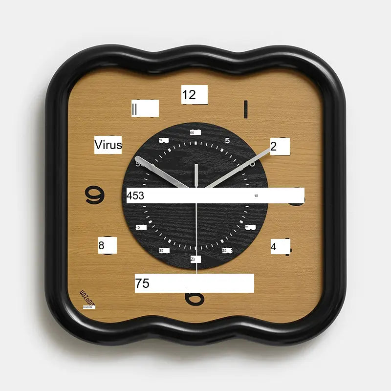 MANDELA Elowen Modern Cream Retro Wall Clock from MANDELA