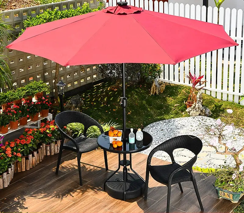MOJIA Florian Porcelain Pillar Garden Umbrella for Outdoor Lounging from MOJIA