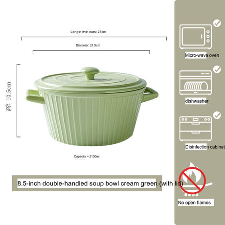 MOSE Striped Double-Ear Soup Bowl from MOSE