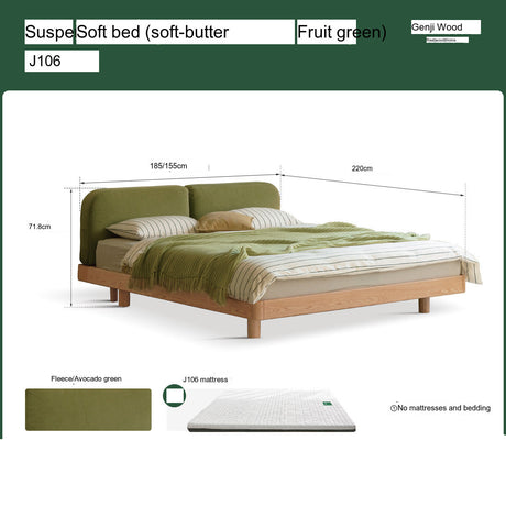 GENJI Akihiro Elegant Solid Wood Bed from GENJI