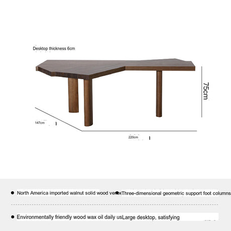 SOOGOOD Juniper Modern Solid Wood Conference Desk from SOOGOOD