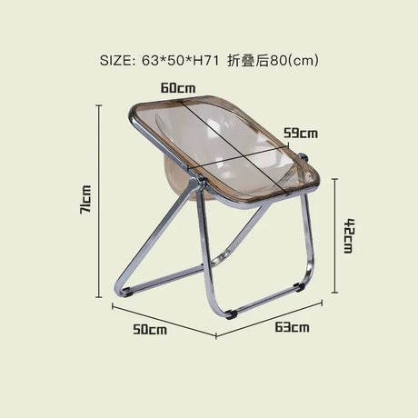 LAZYSPACE Noah Transparent Folding Chair from LAZYSPACE