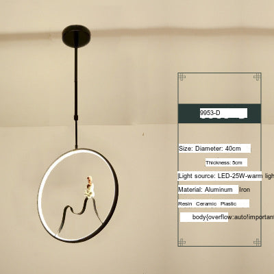 BOJI Minoru Stylish LED Ceiling Lamp Chinese Style from BOJI