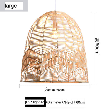 BOJI Haruko Vintage Woven Ceiling Lamp Retro Light Fixture from BOJI