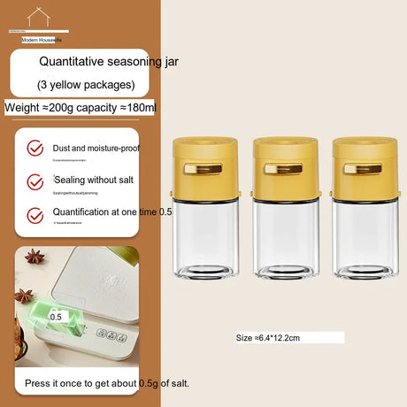 MH Araceli Modern Kitchen Salt Container with Control Mechanism from MH