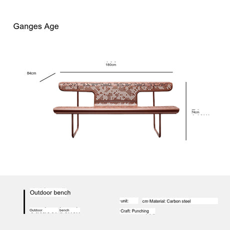 GANGETIC AGE Elowen Stylish Comfortable Outdoor Bench from GANGETIC AGE