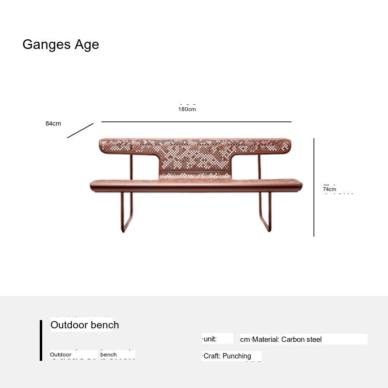 GANGETIC AGE Elowen Stylish Comfortable Outdoor Bench from GANGETIC AGE