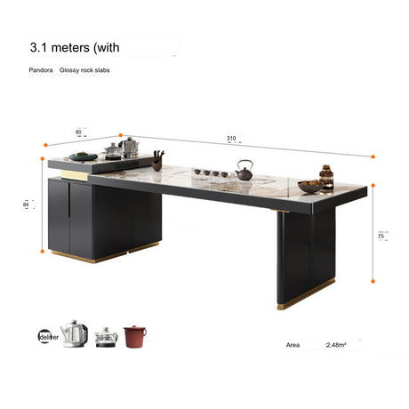 QUANMU Santiago Elegant Modern Tea Table Set from QUANMU