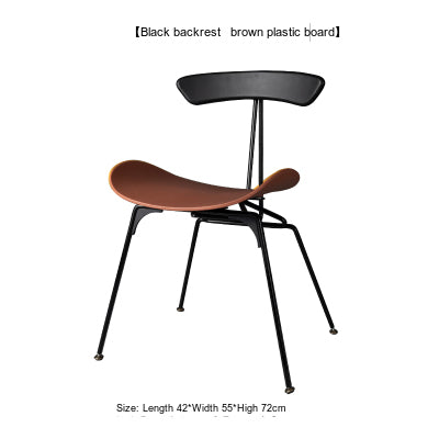 NIYE Lysander Retro Industrial Iron Dining Chair from NIYE