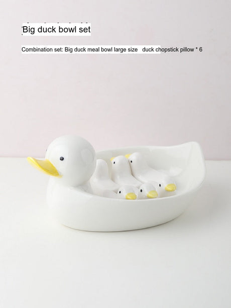 LIVETAI Kensington Artistic Duckling Ceramic Chopsticks Set from LIVETAI
