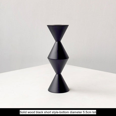 LIVETAI Seraphina Vintage Elegant Solid Wood Candlestick. from LIVETAI