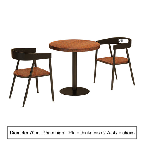 WEIMEI Santiago Sturdy Round Dining Table Set for Café from WEIMEI