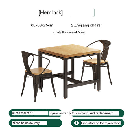 WEIMEI Langley Rustic Compact Square Dining Set from WEIMEI