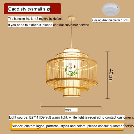 BOJI Amaterasu Elegant Bamboo Balcony Lamp from BOJI