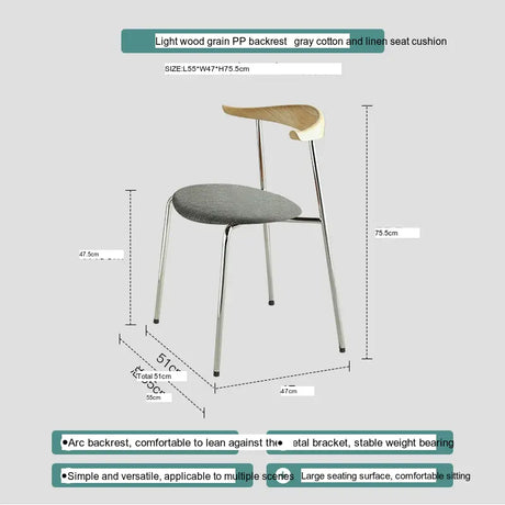 ABOUT WHITE Sapphira Elegant Retro Solid Wood Dining Chair from ABOUT WHITE