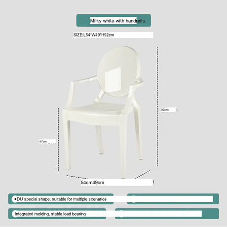 ABOUT WHITE Ambrosia Chic Translucent Dining Chair from ABOUT WHITE