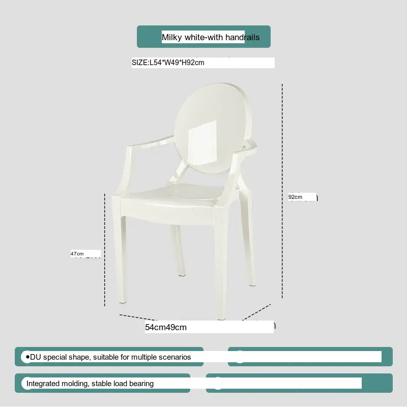 ABOUT WHITE Ambrosia Chic Translucent Dining Chair from ABOUT WHITE