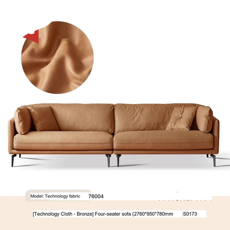 GENJI Haruki Luxurious Leather Down Sofa from GENJI