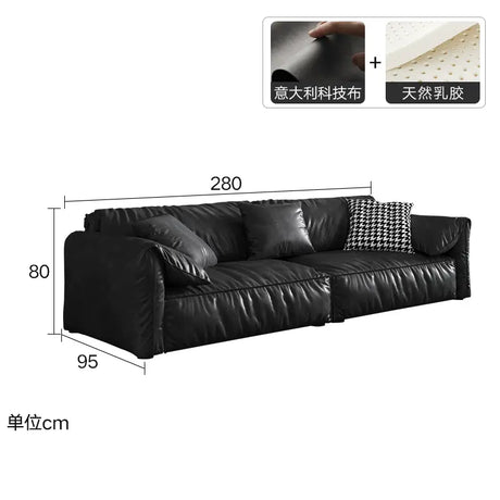 LATE AUTUMN Black Scandinavian Sofa with Modern Design from LATE AUTUMN