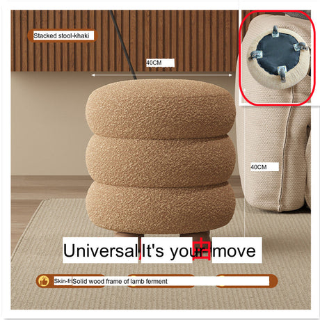 FANMINGDI Tashkent Elegant Upholstery Makeup Stool from FANMINGDI