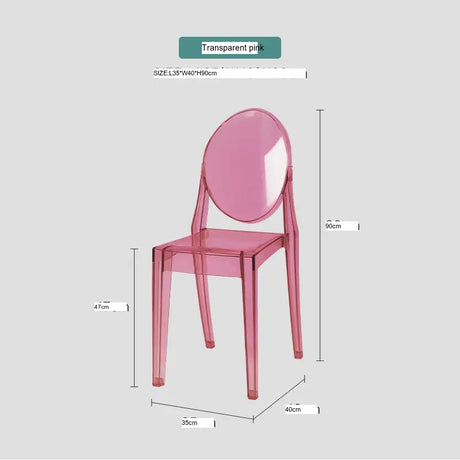 ABOUT WHITE Santiago Sleek Modern Transparent Dining Chair from ABOUT WHITE