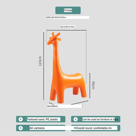 ABOUT WHITE Juniper Whimsical Giraffe Stool Decorative Home Ornament from ABOUT WHITE