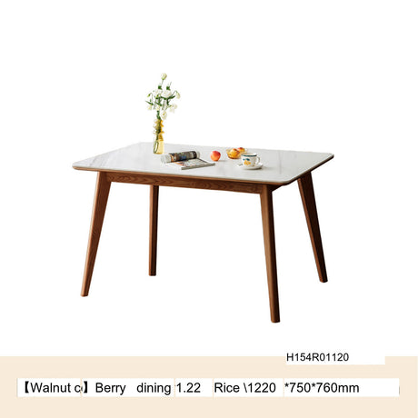 GENJI Yuzuki Minimalist Solid Wood Dining Table from GENJI
