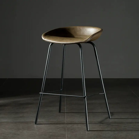 ABOUT WHITE Isadora Minimalist Iron High Bar Stool from ABOUT WHITE