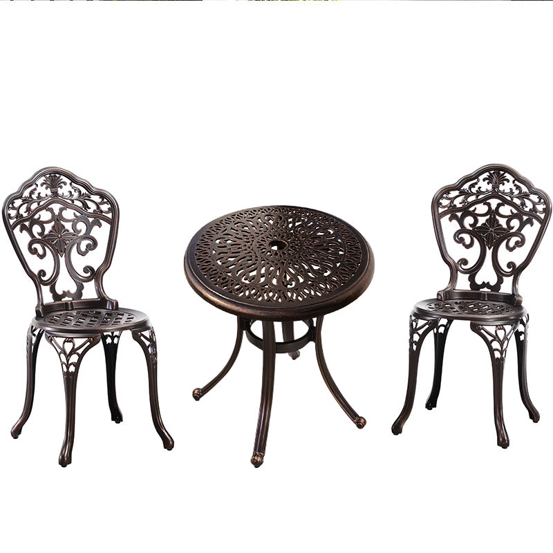 ZIYE Fujiko Elegant Wrought Iron 3-Piece Coffee Table Set from ZIYE