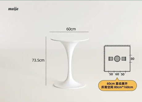 PUMPKIN BOX Round Tulip Dining Table from PUMPKIN BOX