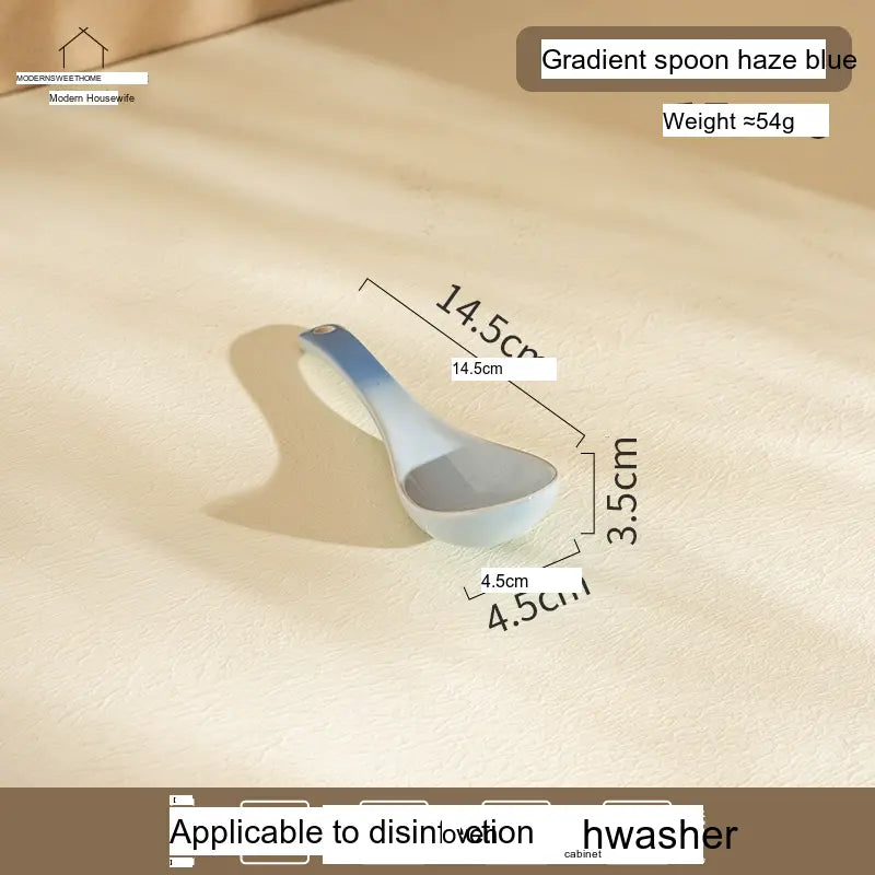 MH Elowen Elegant High-Value Ceramic Soup Spoon from MH