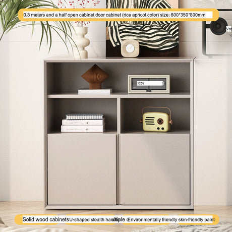 LINYUE Rowan Low Bookcase with Free Combination Storage from LINYUE
