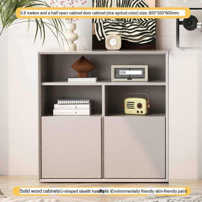 LINYUE Rowan Low Bookcase with Free Combination Storage from LINYUE