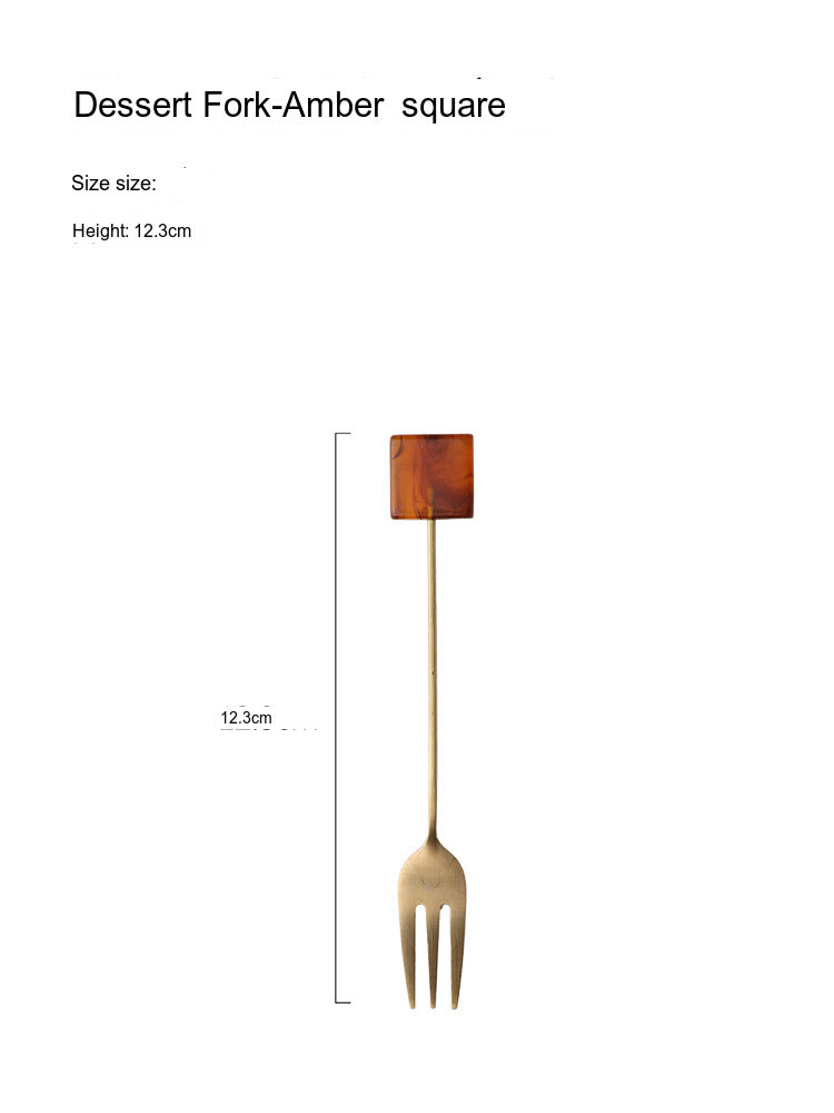 LIVETAI Sapphira Elegant Stainless Steel Cake Forks from LIVETAI